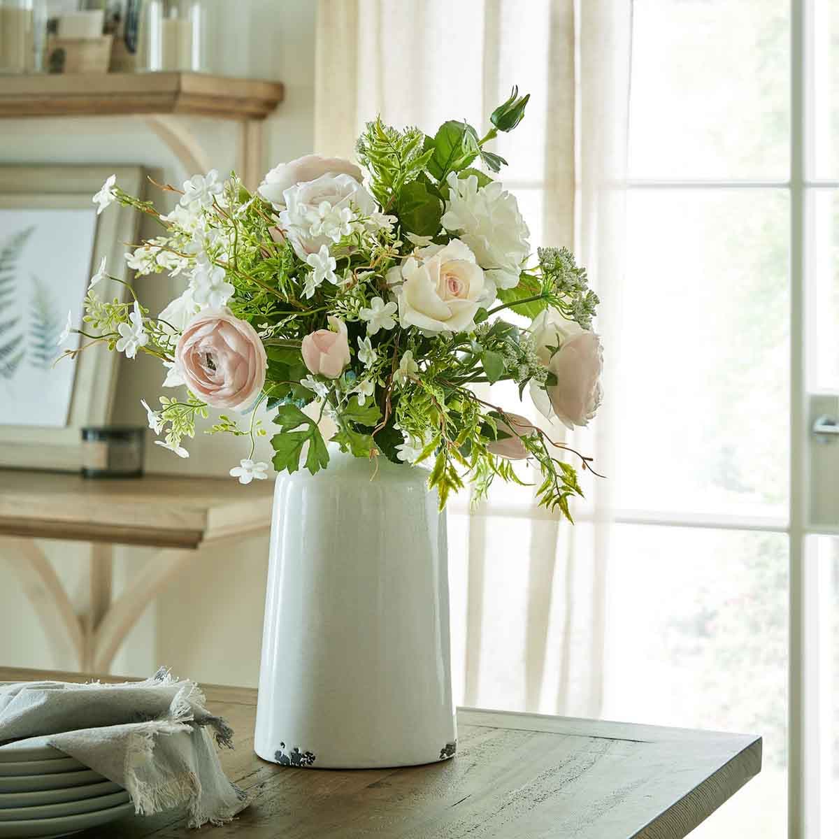 Artificial Warm Pink Ranunculus Stem